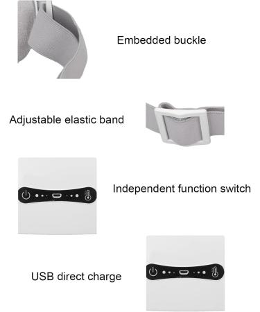 Menstrual Heating Pad | 3-Speed Adjustable Cramp Relief Belt | Waist Support Heating Belt (White) - International Shipping Available - Buy Online on GoSupps.com