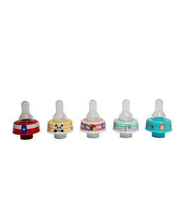 Refresh-A-Baby Universal Bottle Top Adapter 2-Pack (Baby Blue) - Fits Formula, Juice, and Water Bottles - Buy Online on GoSupps.com