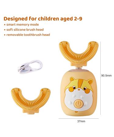 WISLIBE Kids Rechargeable Electric Toothbrush for 2-6 Years - Soft Bristles, 3 Clean Modes, Easy-Press Power Button - Rabbit Design - Buy Online on GoSupps.com