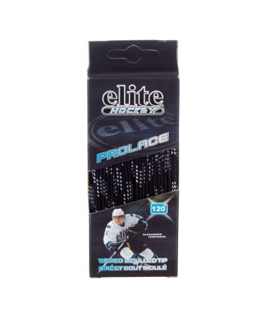 Elite Hockey Prolace Waxed Hockey Skate Laces - Black - 108