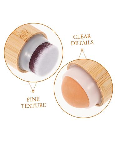 Oil Absorbing Roller Ball Makeup Brush - Perfect Applicator for Liquid Foundation | Small Facial Makeup Brush for Women - Buy Online on GoSupps.com