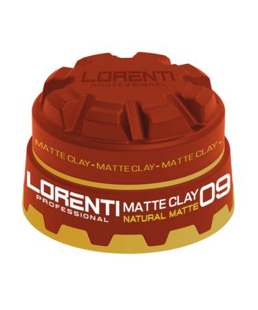 LORENTI TOKYO & SEOUL Hair Styling Wax | Oil Free Styling Cream for Curly and Frizz Hair | Volume and Shaped Hair Pomade 2.7 Oz (Matte Clay Naturel Matte 09)