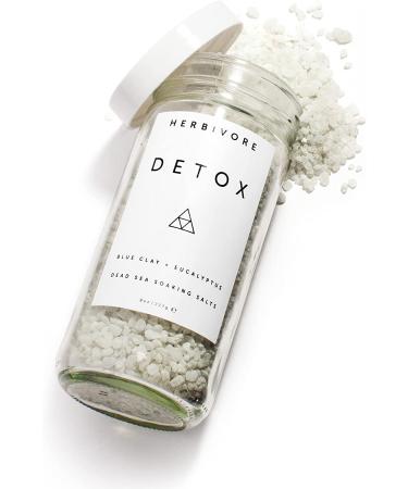 Herbivore Botanicals Detox Soaking Salts - Pacific Sea Salt, Blue Clay, Eucalyptus (8 oz) - Buy Online on GoSupps.com