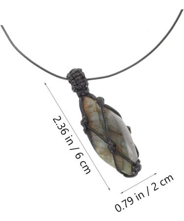 Yardenfun Pendant A Necklace Necklaces Natural Stone Necklace Labradorite Necklace Vintage Jewelry - Buy Online on GoSupps.com
