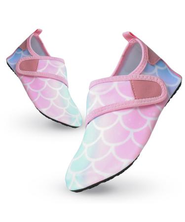 Outfit jumping bathing shoes children water shoes girls boys swimming shoes slipproof dry beach shoes summer aquasque barefoot shoes toddlers for pool beach barefoot surfing yoga 28/29 eu scale pink