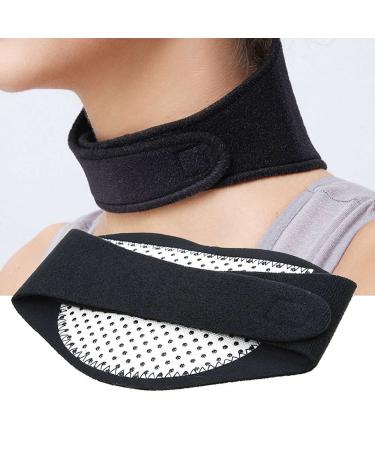 Propedics Neck Brace for Neck Pain Relief and Support-Self Heating Neck Wrap and Magnetic Therapy with Tourmaline Cervical Collar for Stiff Neck Relief-Adjustable Easily Fit and Soft Neck Collar