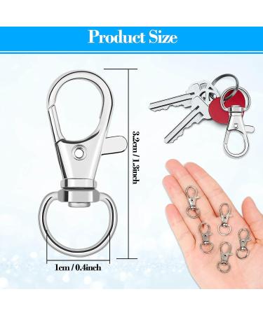 50Pcs Swivel Snap Hook Lobster Claw Clasp for DIY Keychain & Lanyard Making - Metal Keychain Hardware - Buy Online on GoSupps.com