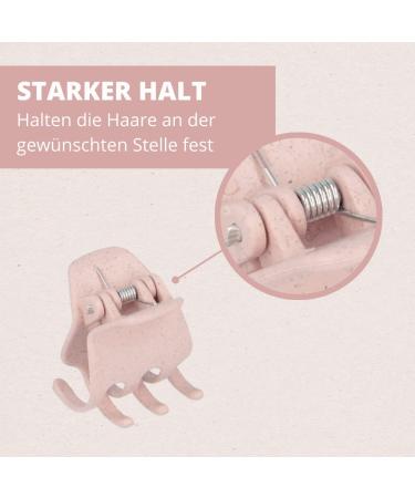 Parsa Beauty Nature Love Medio Hair Clip - Sustainable Pink Wheat Straw Hair Accessory for Eco-Friendly Fashion Styling - Buy Online on GoSupps.com