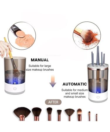 Automatic Electric Makeup Brush Cleaner - Fast & Efficient Cleansing in White | Ideal for All Makeup Brushes - Buy Online on GoSupps.com