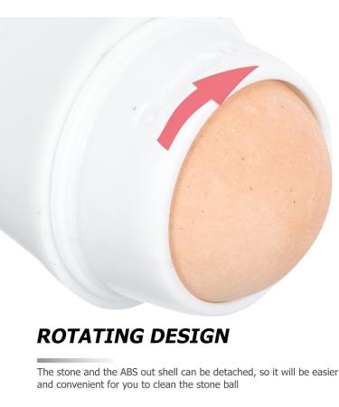 FOMIYES 2 Pcs Volcanic Stone Oil-absorbing Ball Facial Massager Skin Oil-absorbing Tool Face Oil The Face 7.5x3cmx2pcs Whitex2pcs - Buy Online on GoSupps.com