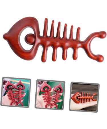 Tovinanna Wooden Comb - Premium Back & Body Massager Tool | Wide Tooth Rosewood Scalp Comb for Relaxation & Wellness - Buy Online on GoSupps.com