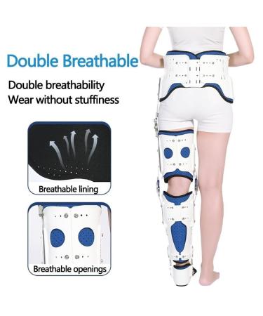 FoRes Adjustable Hinged Hip Abduction Orthosis | Hip Joint Protection Device for Pain Relief | Post-Op Brace Stabilizer (Left) - International Shipping Available - Buy Online on GoSupps.com