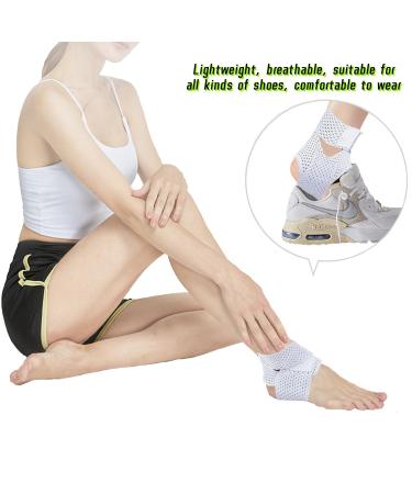 NELLHOMY Sport Ankle Brace for Men/Women(2 Pack) Adjustable Ankle Support Ankle Support for Plantar Fasciitis Relief Ankle Brace/Wrap for Sprained Ankle Achilles Tendon Recovery Sports(White XL) X-Large White - Buy Online on GoSupps.com
