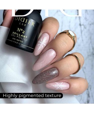 Didier Lab - Premium UV Gel Nail Polish - Brillant No. 02 - Gel Nail Varnish - Nail Art - Long-Lasting High Gloss Wear - Gel Nail Polish - Gel Nails - Glitter Gel Nail Polish - Rich Pigment - Buy Online on GoSupps.com