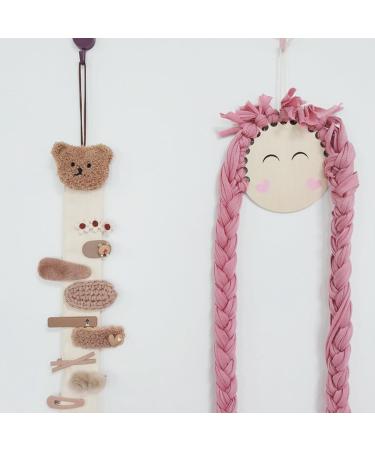 AJTUTUS Children Girls Hair Bows Clips Storage Hanger Kids Barrettes Hairpin Holder Hanging Organizer Home Wall Decor - Buy Online on GoSupps.com