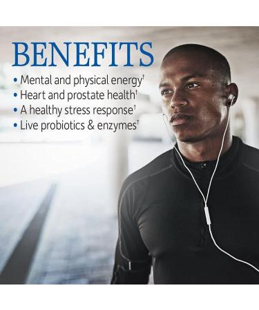 Garden of Life Omega 3 6 9 CoQ10 Antioxidant Raw Whole Food Nutrition Supplement & Vitamin Code Fruit Veggie Blend Probiotic Multivitamin for Men 120 Count - Buy Online on GoSupps.com