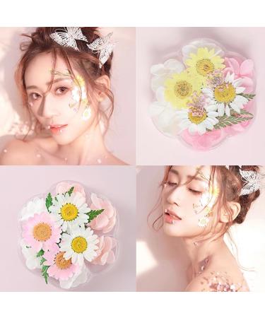 18 Types of Face Flower Body Charms for Women - DIY Makeup & Festival Accessories | Bridal Photography Set - Buy Online on GoSupps.com