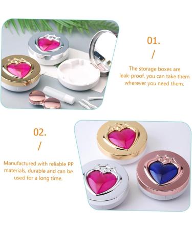 Healeved 6 Pcs Contact Lens Case with Mirror | Travel-Friendly Replaceable PP Foil Holder - International Shipping Available - Buy Online on GoSupps.com