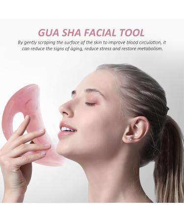 Buy Pink Gua Sha Massage Tool Set - Anti-Cellulite & Muscle Relief Knife Neck & Leg Massager | International Shipping Available - Buy Online on GoSupps.com