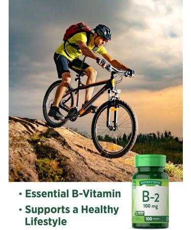 Nature's Truth Vitamin B-2 100mg Tablets - 100 Count - Buy Online on GoSupps.com