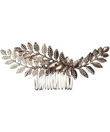 New 2025 Korean Fashion Metal Leaf Hair Combs Simple Headpieces For Women And New For Fashion Party Hairpins Clips Wedding Hair Jewelry Fashion Accessories Creative Gift - Buy Online on GoSupps.com