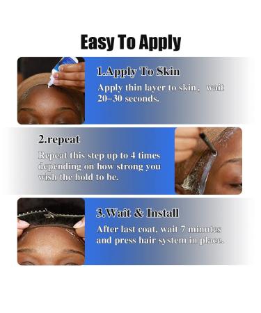 Invisible Lace Glue 1.3oz - Strong Hold Hair Adhesive for Wigs, Hairpieces, and Toupees - Buy Online on GoSupps.com