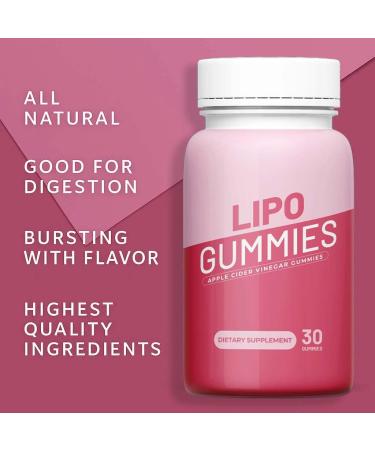 Lipo Gummies - Official ACV Premium All Natural Gummys for Metabolism and Health Support Apple Cider Vinegar Advanced Formula Keto BHB Blend for Weight Management 90 Gummies for 3 Months - Buy Online on GoSupps.com