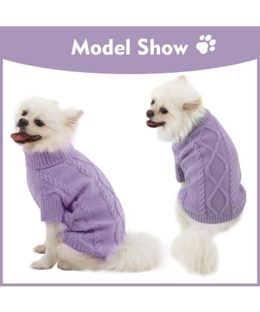 Shop Cozy Pet Sweaters: Warm Dog Jackets & Vests for All Sizes | Winter Gear for Cats & Small Dogs - XXL Purple - Buy Online on GoSupps.com