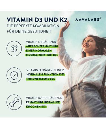 Buy High Dose Vitamin D3 K2 with Olive Oil | 2000 IU Vitamin D & 100 g K2 MK7 | GMO Gluten & Lactose Free | 180 Capsules | Sun Vitamins - Buy Online on GoSupps.com