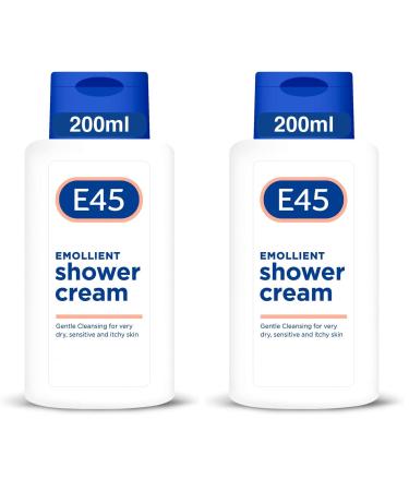 E45 shower cream 200ml (Pack of 2) 6.76 Fl Oz (Pack of 2)