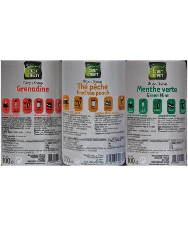  Mathieu Teisseire Assortment for children: grenadine syrup iced tea and spearmint - Buy Online on GoSupps.com
