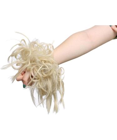 Fashion Tousled Hair Extensions Scrunchie in Brown and Blonde - Instant Ponytail Wig for a Stylish Updo - Buy Online on GoSupps.com