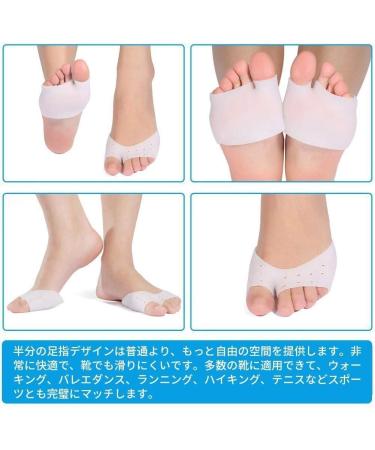 Metatarsal Gel Pads - Breathable Foot Cushions for Pain Relief | 1 Pair of Forefoot Pads for Blisters & Comfort - Buy Online on GoSupps.com