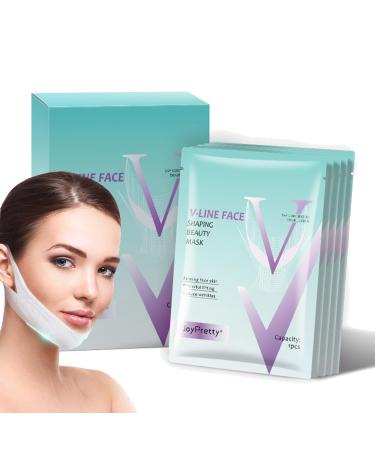 Face Lift Tape Face Mask V-Line Face Mask Skincare - V Shape Face Tape Face Mask Chin Up Patch with Aloe & Hyaluronic Acid Chin Contour Tightening Double Chin Jawline for Women & Men 5