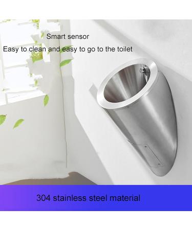 Household Items Wall-Mounted Urinal 304 Stainless Steel Urinal Intelligent Sensor Flushing Men's Urinal Small Vertical Toilet Suitable for Shopping Malls Bars Schools (Single Piece Urinal) - Buy Online on GoSupps.com