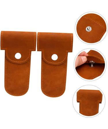 Angoily Leather Razor Case - 8 Stk Men's Razor Accessories & Protective Storage Bag - Buy Online on GoSupps.com