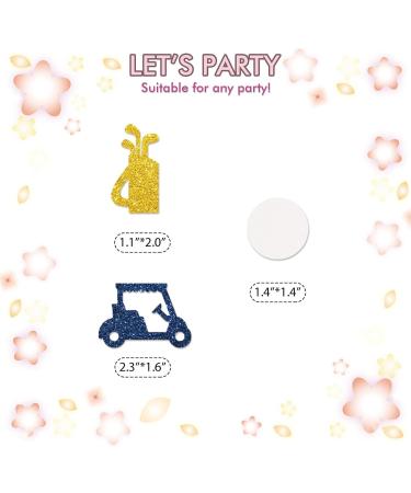 Set of 24 Golf Cupcake Toppers Gold&Blue Glitter Golf Ball Cupcake Picks Golf Cake Decorations for Golf Sport Theme Birthday/Baby Shower Party Supplies - Buy Online on GoSupps.com
