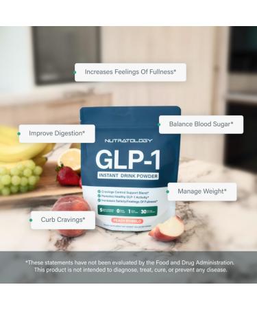 GLP-1 Booster | Control Cravings, Appetite Support & Gut Health | High In Fiber & Sugar-Free Drink Mix | GLP1 Supplements Weight Loss Women & Men | Peach Pomelo Flavor | Made In USA | 30 Servings Peach Pomelo 7.83 Ounce (Pa  - Buy Online on GoSupps.com