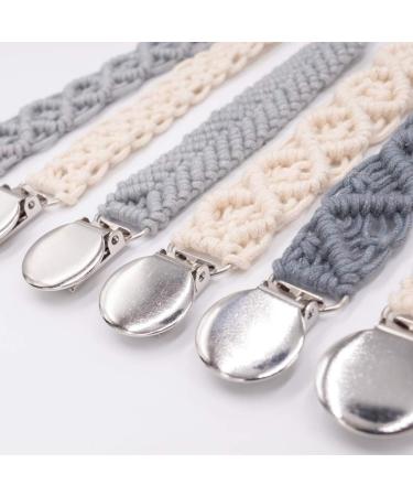 Vintage Crochet Pacifier Clip | Cotton Tassel Baby Teething Toy | Newborn Pacifier Chain - Buy Online on GoSupps.com