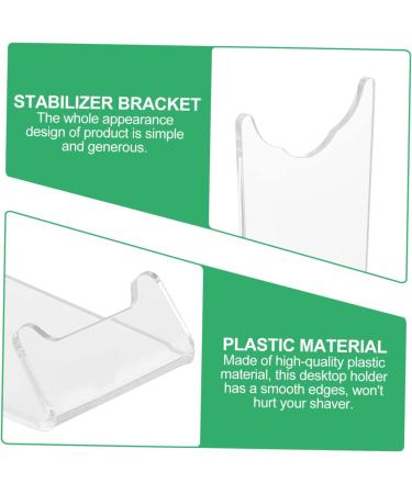 Frcolor 2-St Bearmstay Riser - Electric Razor Stand & Organizer | Acrylic Storage for Safety Razors Combs & Knives | 11x8.5x4.5cm - International Shipping Available - Buy Online on GoSupps.com