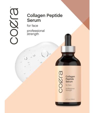 Coera Collagen Peptides | 4 fl oz | Face Serum with Verisol | Professional Strength Formula for Women | Free of Parabens SLS & Fragrances | Packaging May Vary - Buy Online on GoSupps.com