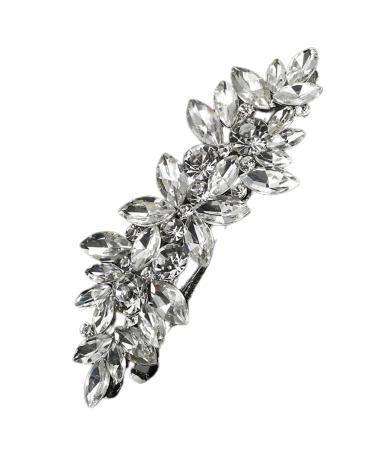 JYTDBCS Barrette Crystal Hair Clips Rhinestone Bride Wedding Hair Accessories Elegant Jewelry Hair Decorations For Women Bridal Wedding Party Gift