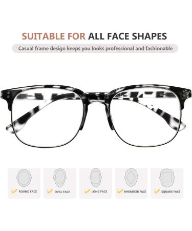 Eyekepper Reading Glasses - 4 Pack Half Frame for Men & Women Mix 1.25x - Stylish & Comfortable - Buy Online on GoSupps.com