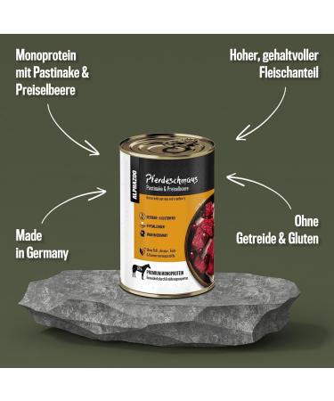 alphazoo Probierschmaus 6 x 400g Cans Wet Dog Food Grain Free Monoprotein Grain Free - Buy Online on GoSupps.com