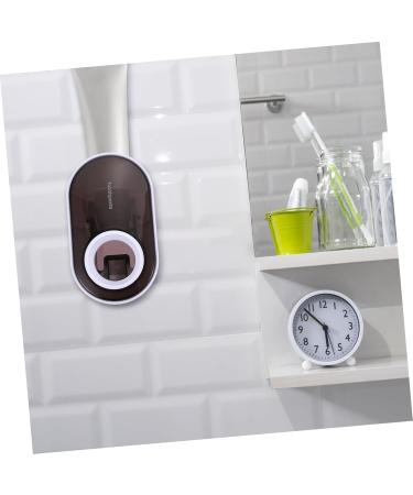 HomsfoU Toothpaste Stand Holder - 6-Set Color Tubes & Toothbrush Organizer White ABS Space-Saving Cream Tube Press Winder for Kids 11x6.5x6.3cm - Buy Online on GoSupps.com
