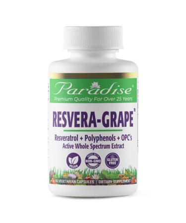 Paradise Herbs Resvera-Grape 60 Vegetarian Capsules