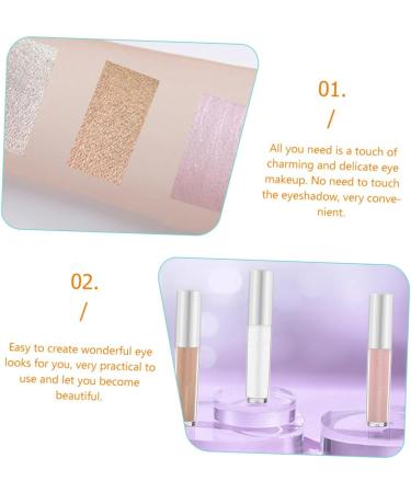Mikinona 3pcs Polarized Monochrome Eyeshadow Sparkle Eyeshadow Liquid Glitter Eyeshadow Makeup Stuff Plastic - Buy Online on GoSupps.com