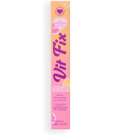 I Heart Revolution Grapefruit Vit Fix 2in1 Brow Serum and Gel S rum & Gel Sourcils Longue Tenue Enrichi en Peptides & Huile de Ricin Vegan & Cruelty-Free 7ml - Buy Online on GoSupps.com