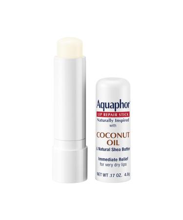 Aquaphor Naturally Inspired Lip Repair Stick with Coconut Oil and Natural Shea Butter Hydrating Lip Balm Immediately Relieves Dryness 0.17 Oz Stick - Buy Online on GoSupps.com