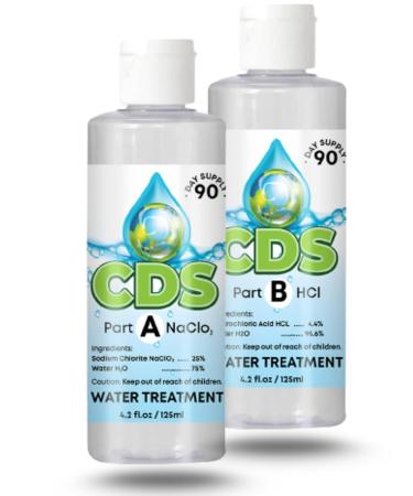 CDS Chlorine Dioxide Water Treatment 8oz Kit - 28% Sodium Solution - Ideal for Hiking, Camping, Bug Out Bags - Water Purification Solution - Buy Online on GoSupps.com